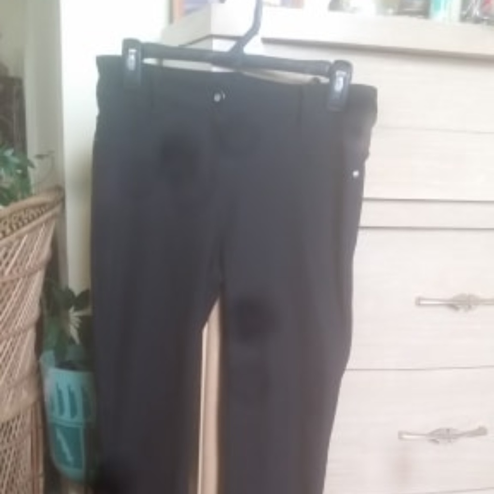 Pinstriped Jegging Dress Pants